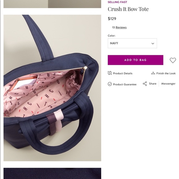 STELLA & DOT
SELLING FAST
Crush It Bow Tote - Picture 5 of 6